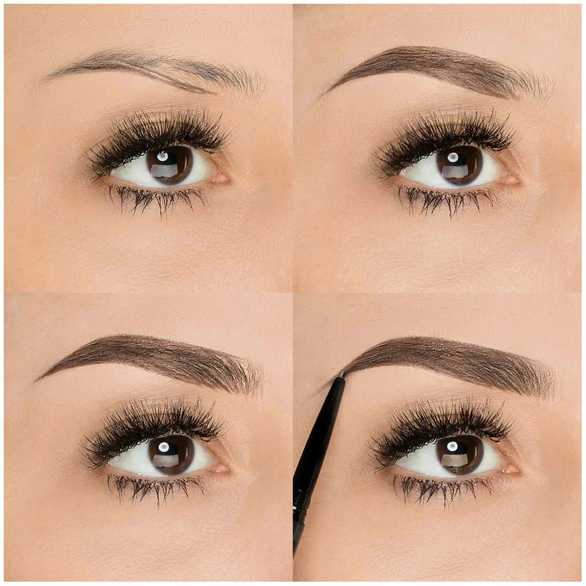 накрасить брови карандашом. макияж бровей пошаговое карандашом. карандаш для бровей. тени для бровей. красиво накрасить брови тенями.