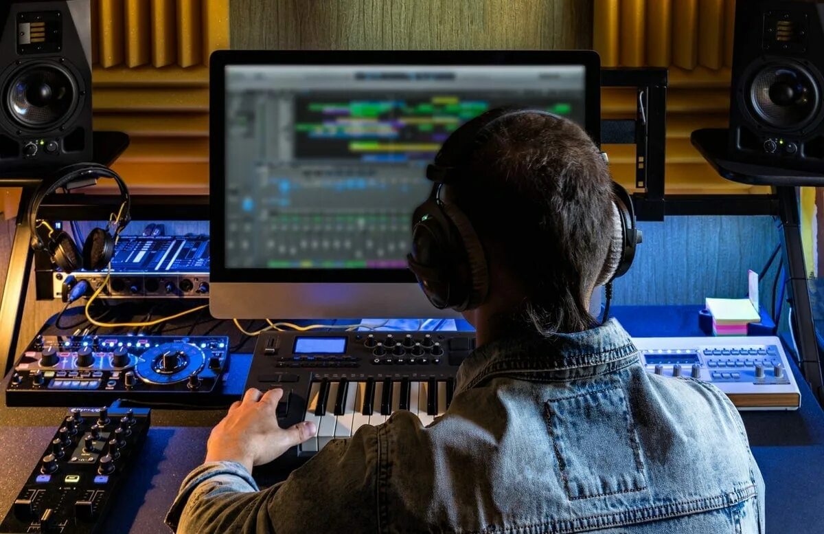 Музыкальная студия. Звукорежиссер на студии. Компьютер для студии звукозаписи. Человек в студии звукозаписи. Professional record