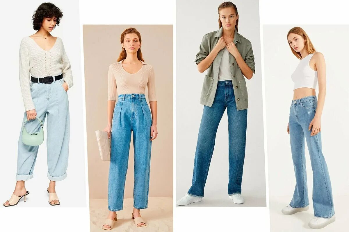 Широкие укороченные джинсы. Широкие джинсы и топ. Джинсы женские модные широкие. Широкие джинсы женские образы. Широкие джинсы модели