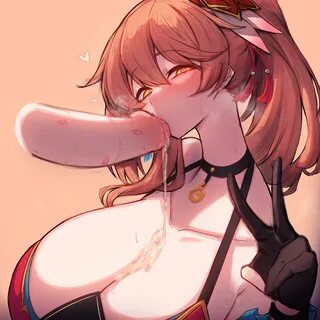 Rule 34 Dev - black_gloves blush breasts chinese_clothes cum erection fella...