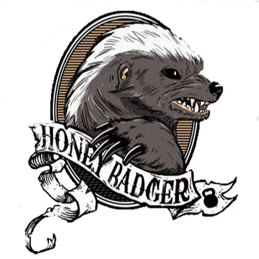 Барсук медоед. Медоед Honey Badger логотип. Медоед тату. Медоед рисунок.