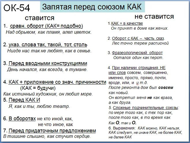 Не правда ли запятые. Когда перед союзом как не ставится запятая. Перед союзом как ставится запятая. Запятая перед как когда ставится и не ставится. Когда не ставится запятая перед союзом как примеры.