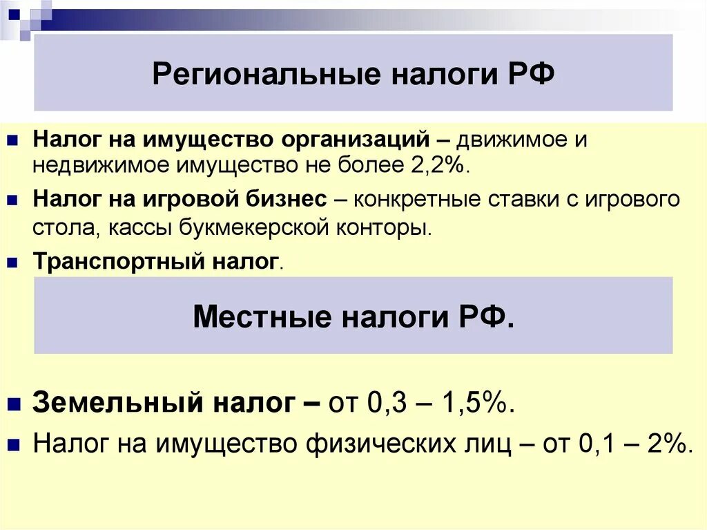 Федеральные налоги в россии. Региональные налоги. Ставки местных налогов. Перечислите региональные налоги. Ставки региональных налогов.