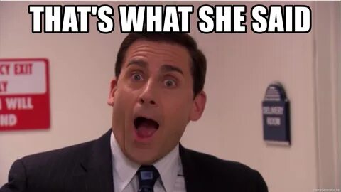 What she said