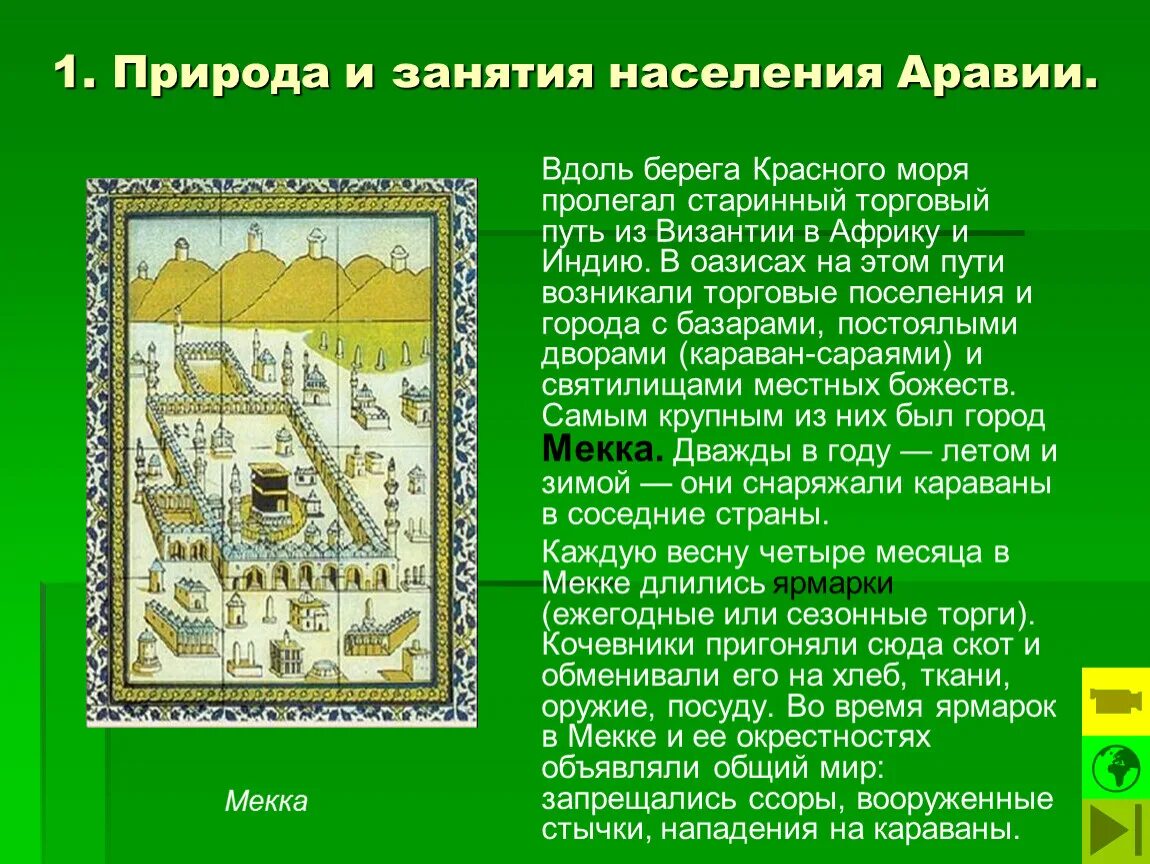 Арабы издавна жили на обширном аравийском полуострове