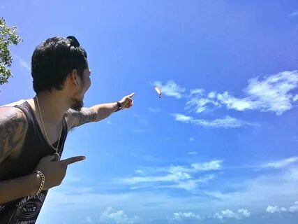 High up into the sky