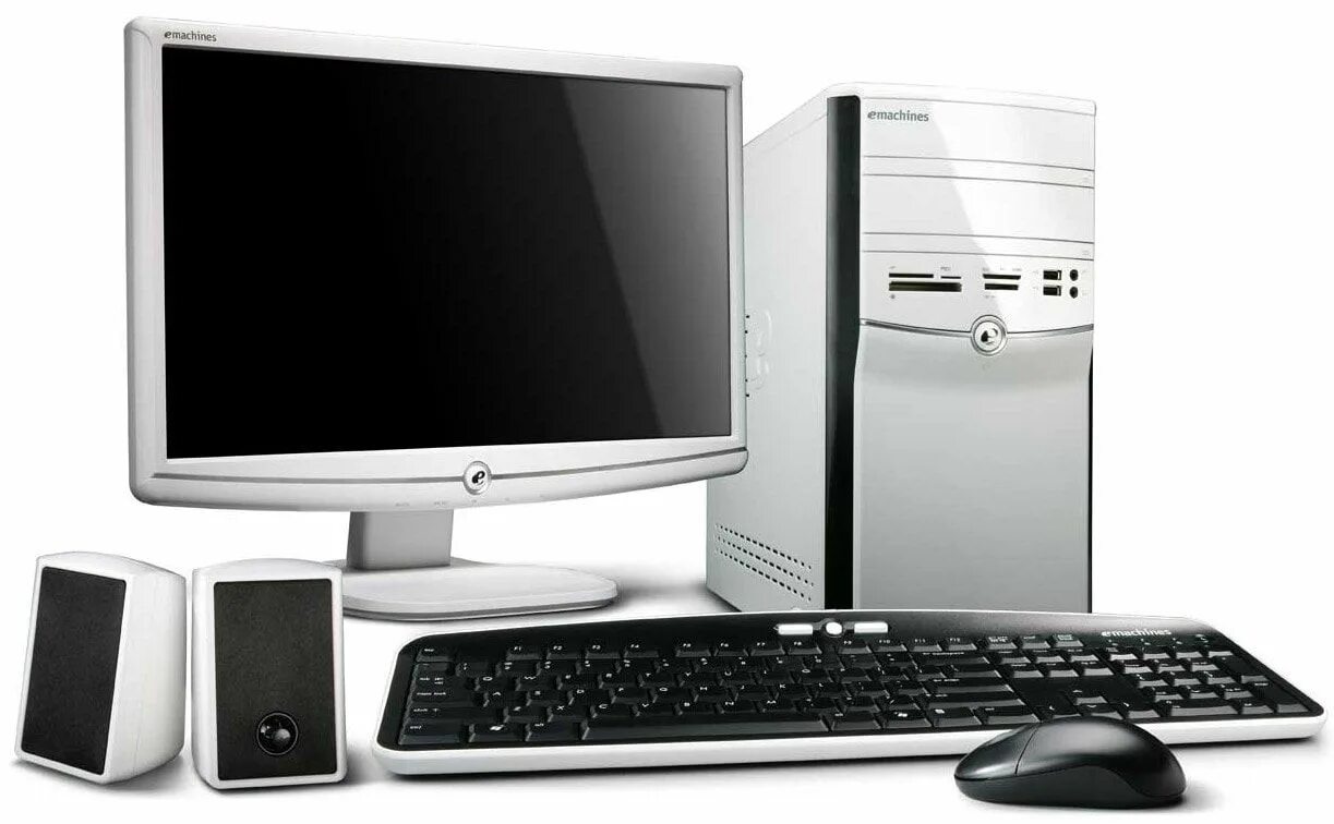 Как выглядит компьютер картинки. Emachines et1300. emachines et1810. пк. персональная компьютерная техника.