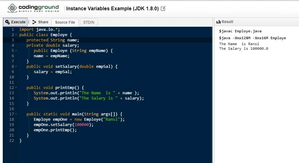 New thread java. Java код. компилятор джава. пример кода на java.