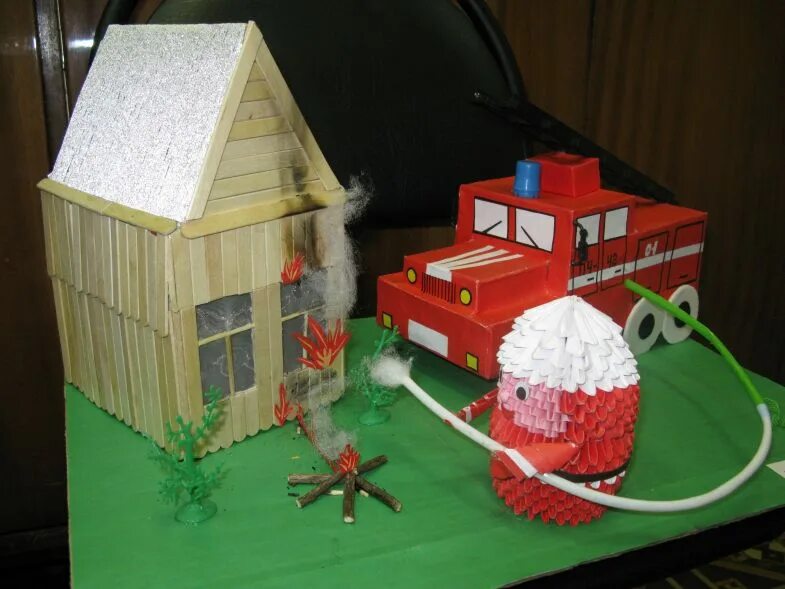 Поделки в сад пожарная. Пожарная машина неопалимая купина. Поделки на тему пожар. Поделки в сад пожарная. Поделки в сад пожарная.