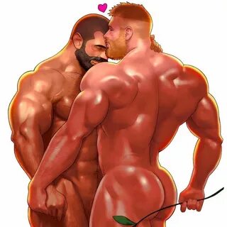Sexy gay muscular men.