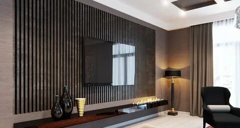 Черные рейки на стене (77 фото) 