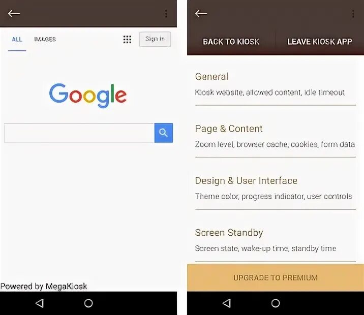 Kiosk browser. Kiosk browser