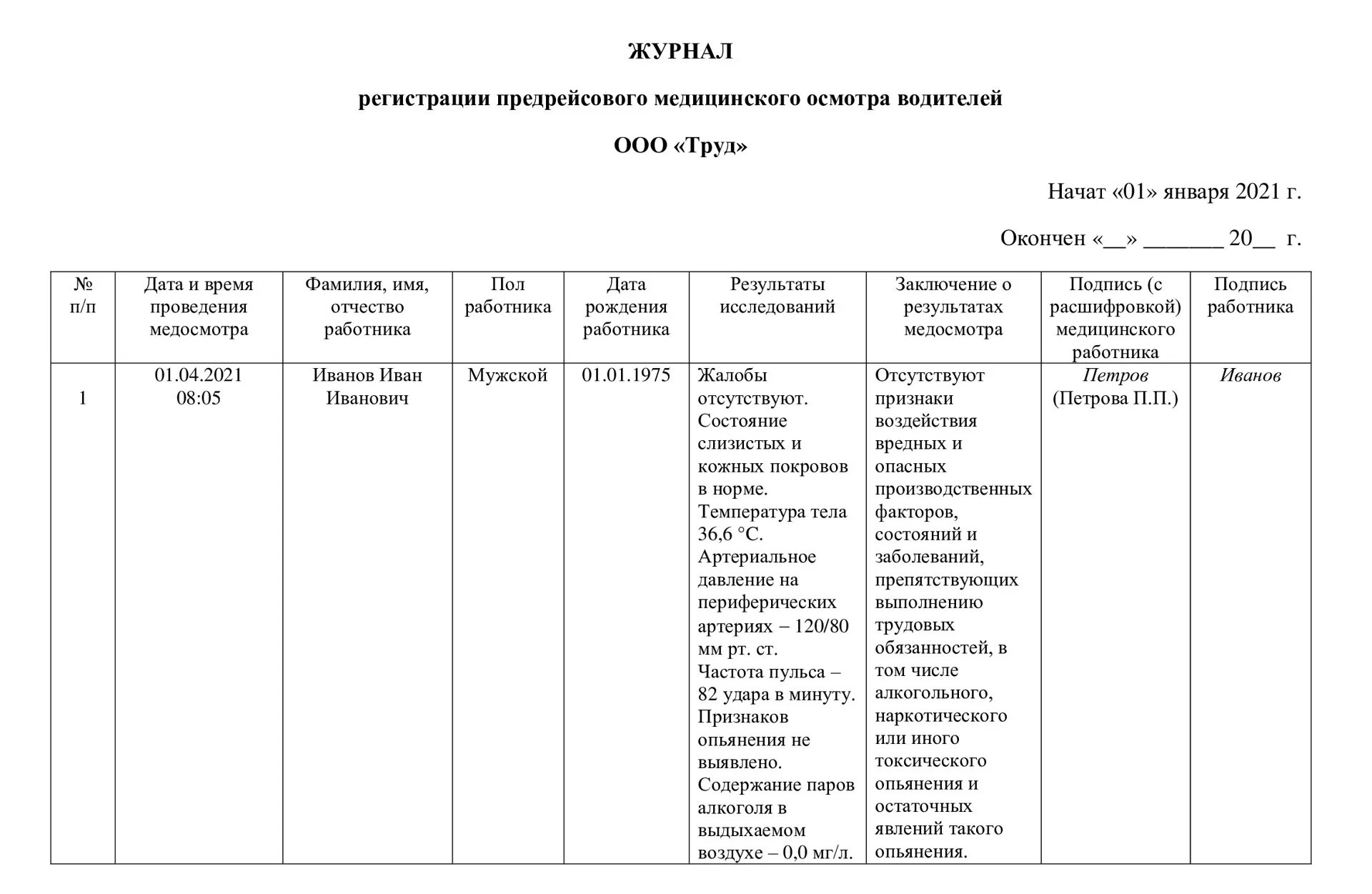 Предрейсовый медицинский осмотр тесты. Заполнение журнала медицинского осмотра водителей. Образец заполнения журнала предрейсового медицинского осмотра. Журнал регистрации предрейсовых медицинских осмотров водителей. Журнал учета медицинского осмотра водителей образец.