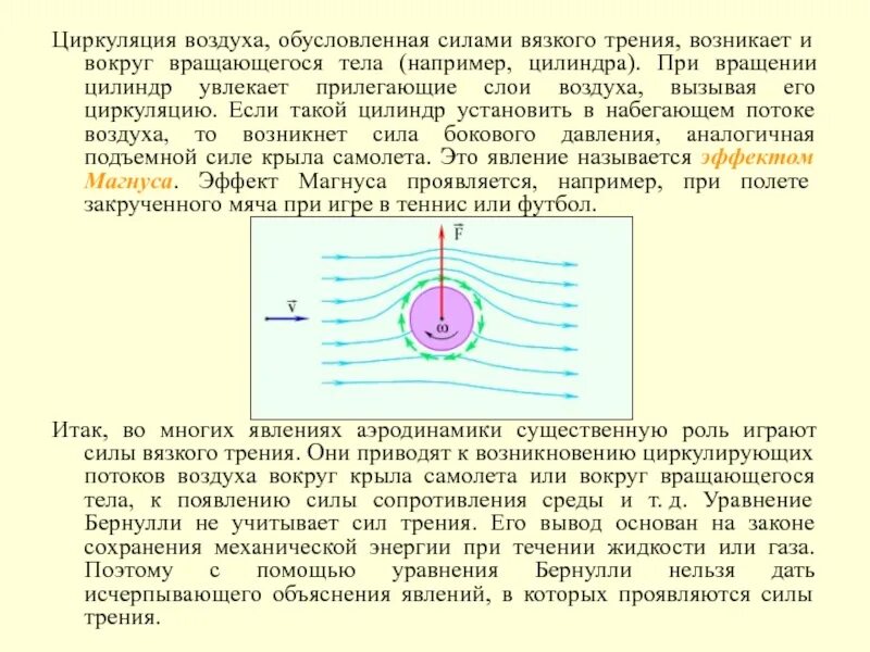Вязкое трение возникает
