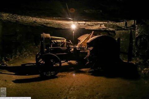 В аджимушкайских каменоломнях тракторы