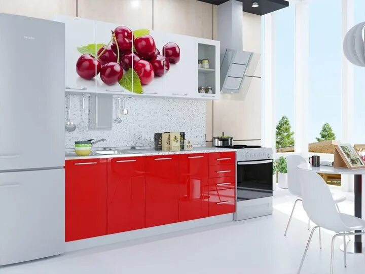 Кухонные фасады уфа. Кухня фотопечать мдф вишня. Кухня ассорти угловая. Кухня прямая 360 современные. Кухонные фасады уфа.