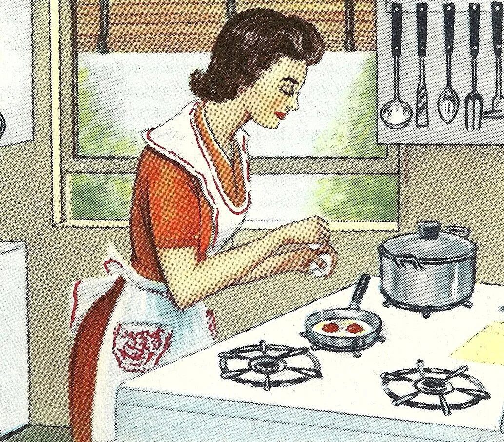 Мама готовит. Домохозяйка иллюстрация. Мама на кухне рисунок. Кухня рисунок. Мама приготовила обед