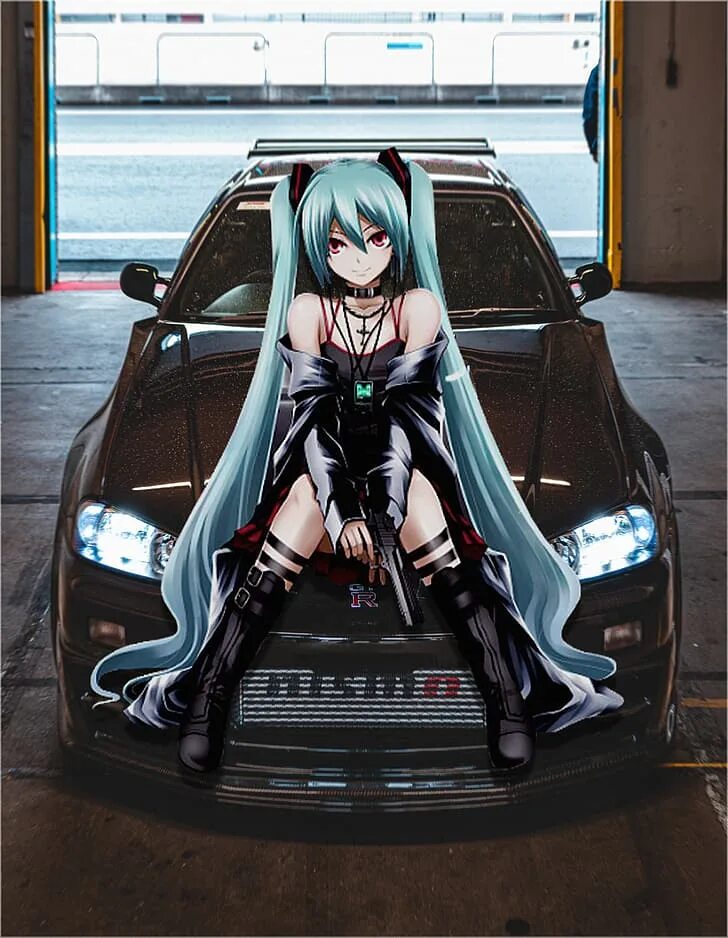 Хацуне Мику r34. Мику Хацунэ r 34. Хатсуне Мику r34. Nissan Skyline Hatsune Miku.