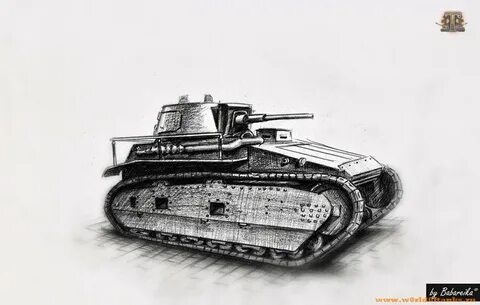 Как нарисовать сломанный танк