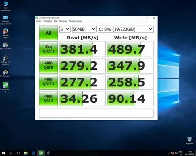 Crystal disk ssd
