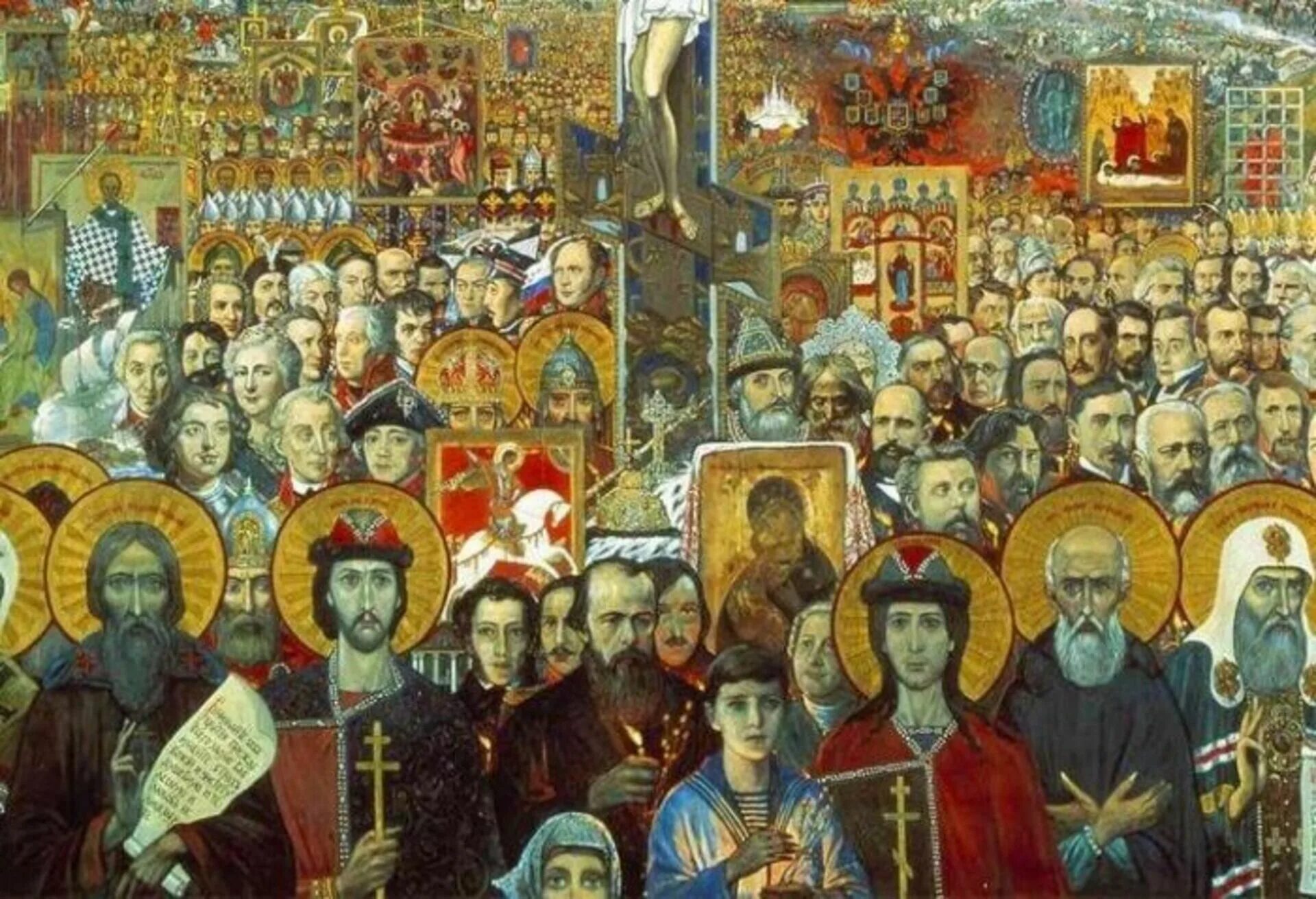 Картина где изображены. Илья Глазунов Вечная Россия. Илья Глазунов тысячелетие Руси. Илья Глазунов СТО веков. Глазунов Илья художник Вечная Россия.