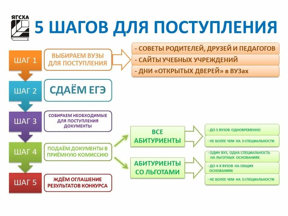 Порядок подачи документов в вузы. Порядок зачисления в вуз. План поступления в вуз. Алгоритм поступления в вуз.