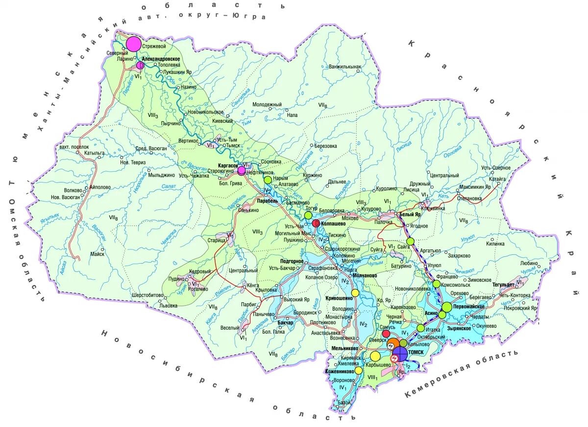 Томская область какая республика. Карта Томской области. Карта Томской области с районами. Карта Томской области с населенными пунктами. Карта Томской области с районами и населенными пунктами.