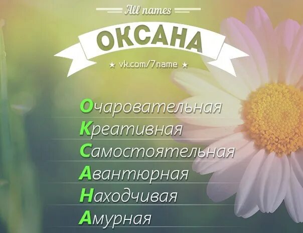 Очаровательные имена