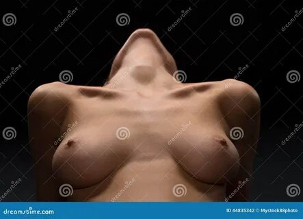 Naked Breast with Nipples of Young Woman. Stock Photo - Image of detail, female:
