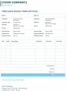 Billing invoice