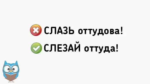 Слазь или слезай. Оттуда или. Как правильно говорить слезай или слазь. Оттудова или оттуда. От туда или оттуда.