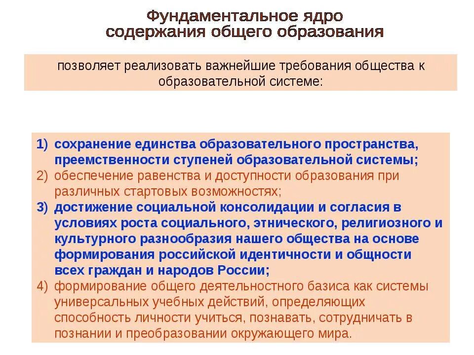 Фундаментальной основой общества является. Фундаментальное ядро содержания общего образования. Фундаментальное ядро содержания общего образования ФГОС. Фундаментальное ядро содержания общего образования структура. Фундаментальное ядро содержания общего образования требования.