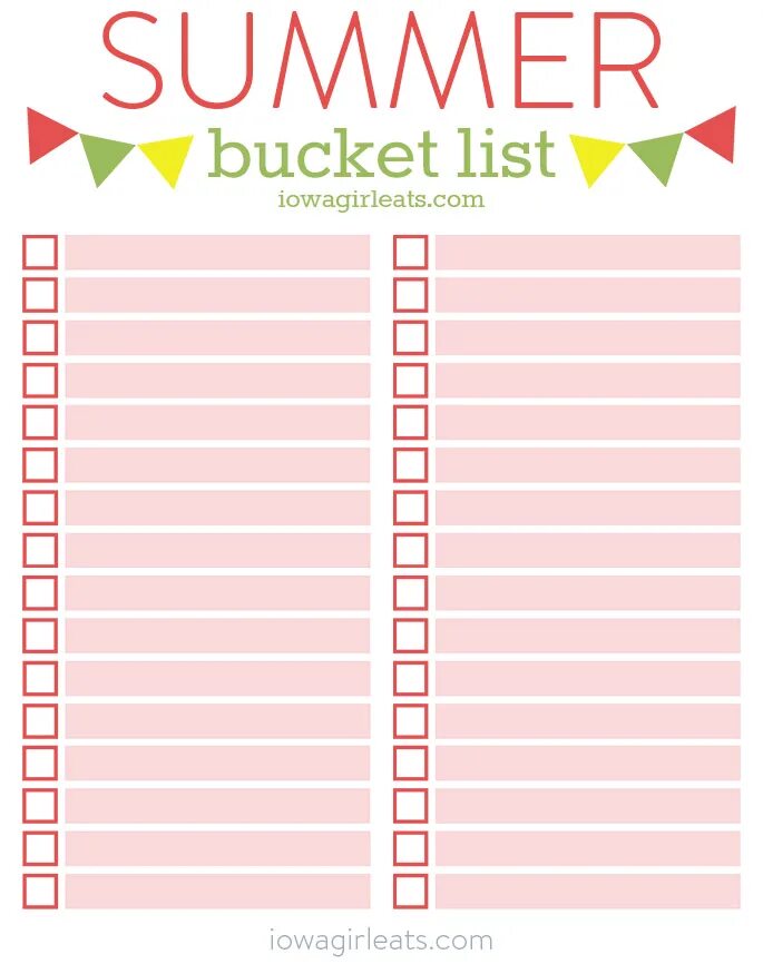 Летний Bucket list. Список дел на лето. Summer Bucket list. Список дел летом.