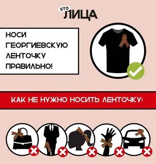 На какой стороне носить георгиевскую