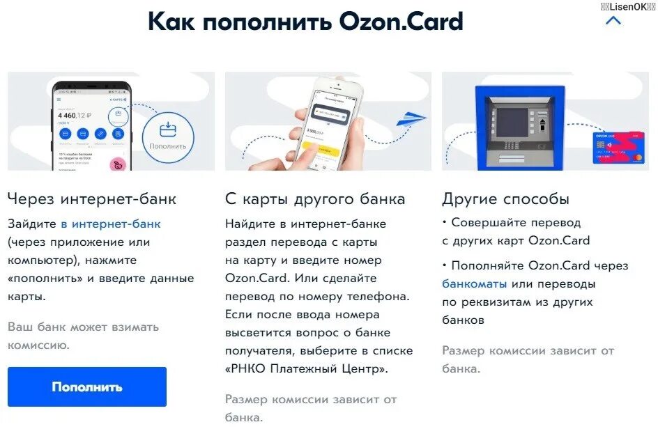 Можно ли положить деньги на карту озон. Пополнение карты. оплатить озон картой. пополнить карту. как можно оплачивать картой.
