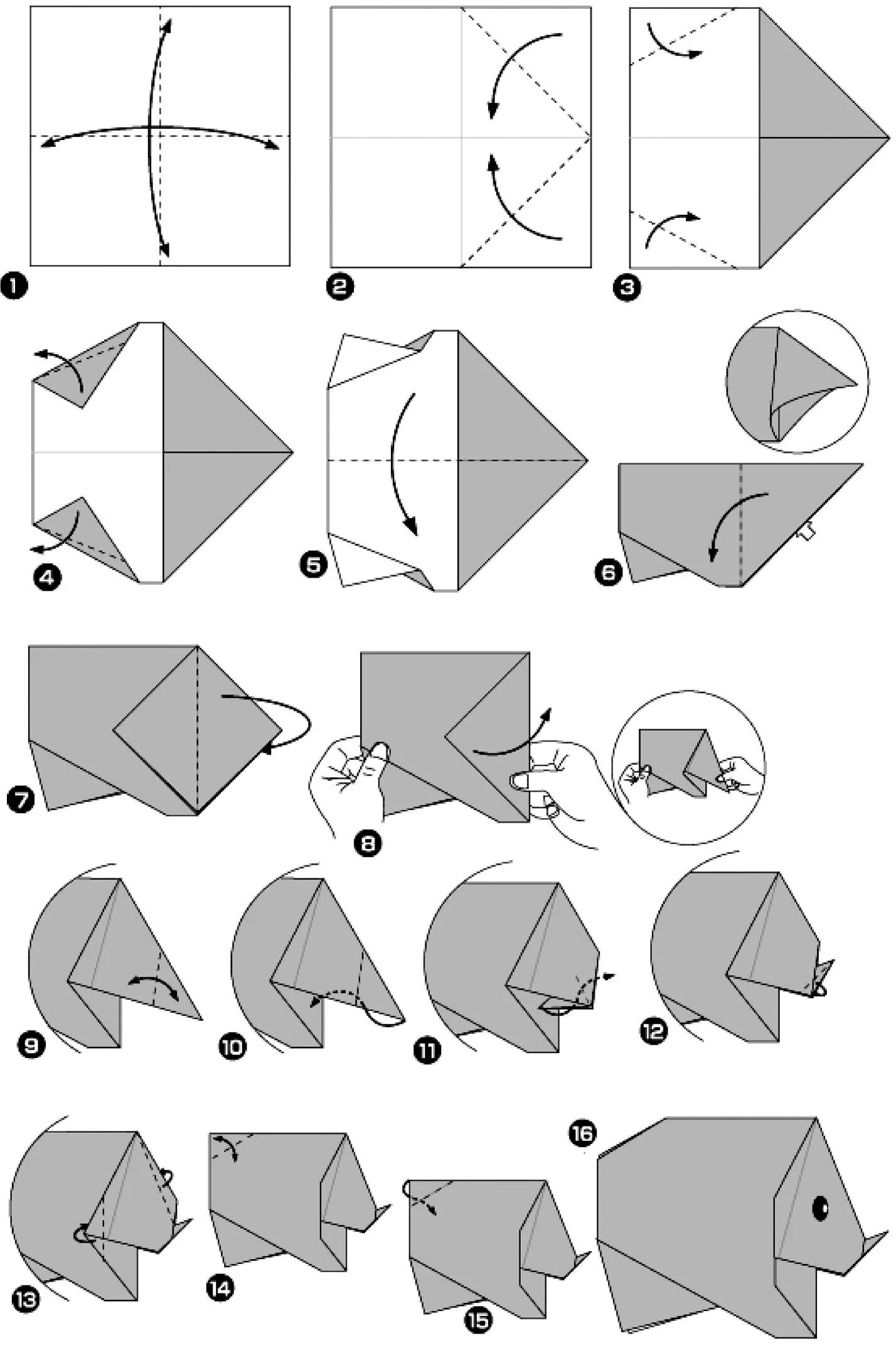 Оригами носорог схема для детей. Оригами носорог из бумаги пошаговой инструкции. Оригами носорог из бумаги схемы для детей. Оригами носорог из бумаги схема для начинающих.