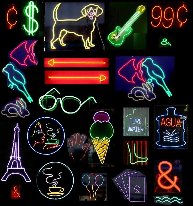 Neon icons. Неоновые значки. Иконки в стиле неон. Неоновые символы. Неоновые эмблемы.