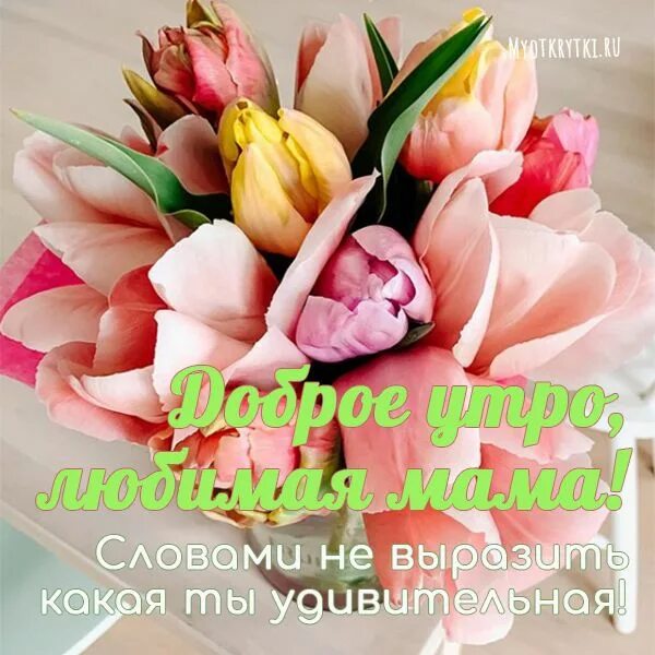 С добрым утром, любимая, милая, дорогая Glückwunsch sprüche, Muttertagskarte, Gl