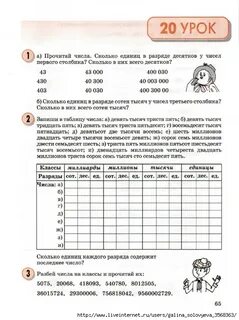 Многозначные числа 3 класс петерсон конспект урока