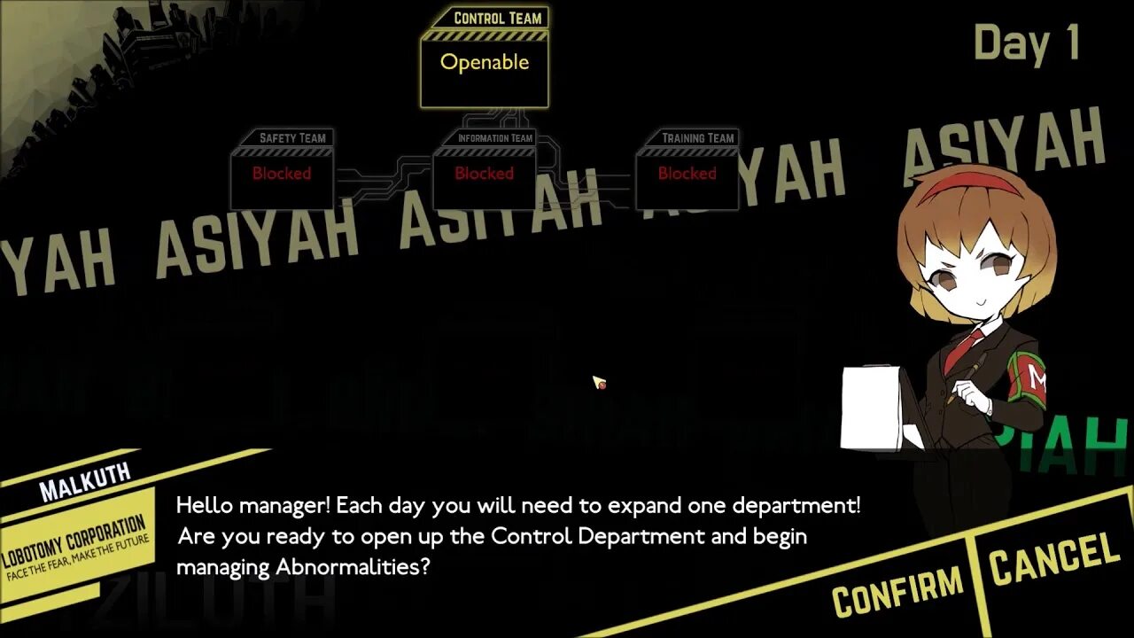 Лоботомия корпорейшн сефиры. Лоботомия корпорейшн инь янь. Корпорация лоботомия геймплей. Анжела лоботомия чиби. Lobotomy corporation анжела поцелуи.