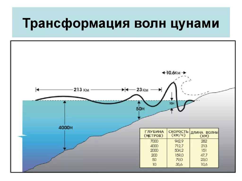 Длина телевизионной волны. Уровень моря. Высота волны ЦУНАМИ. Высота волны в море. Скорость волны ЦУНАМИ.