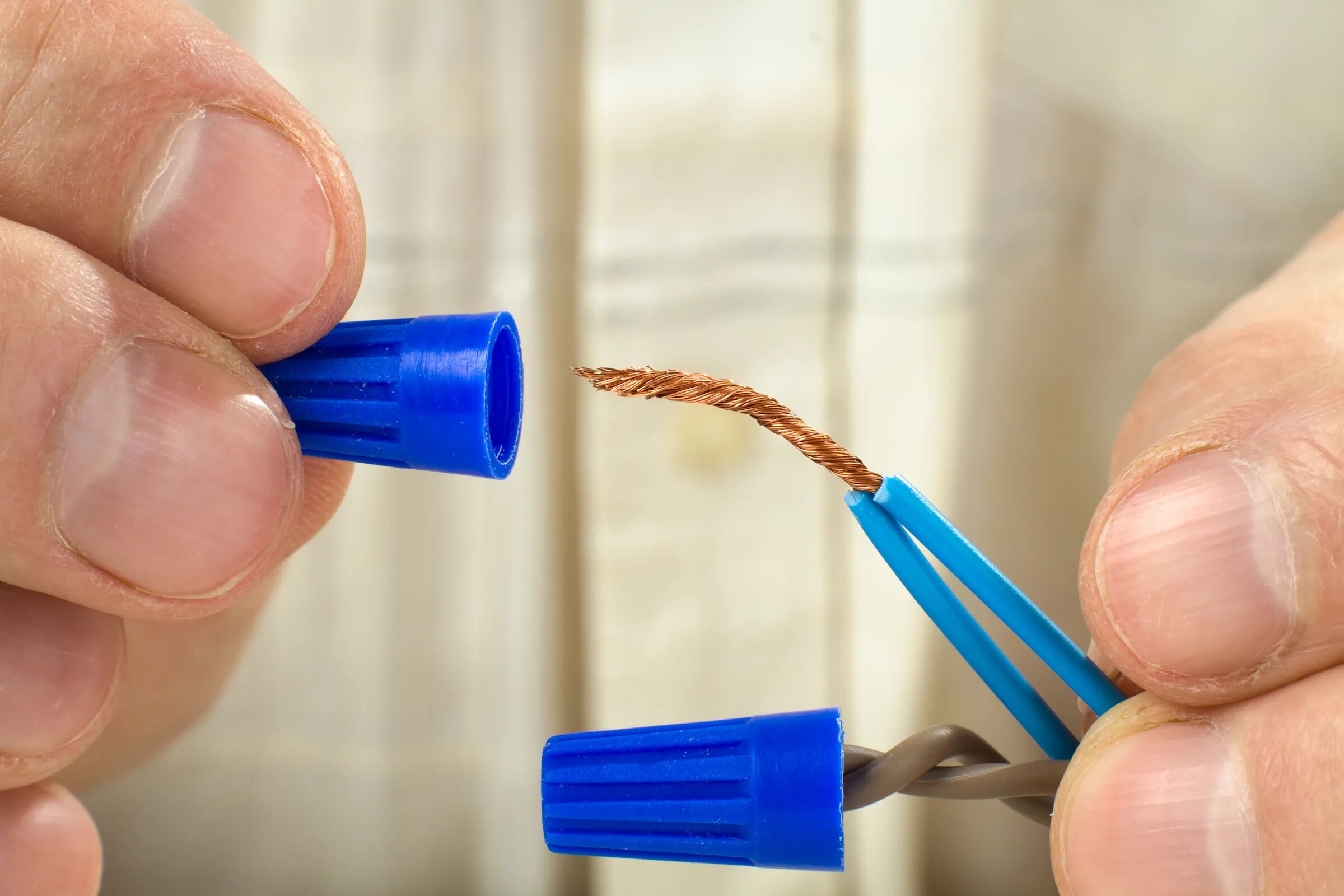 With connecting wire