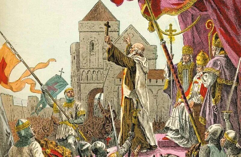 Папа урбан ii призвал к крестовым походам в. Провозглашение крестовых походов. Крестовые походы крестоносцы. Крестовый поход 1270. Папа урбан ii на клермонском соборе благословляет крестовый поход.