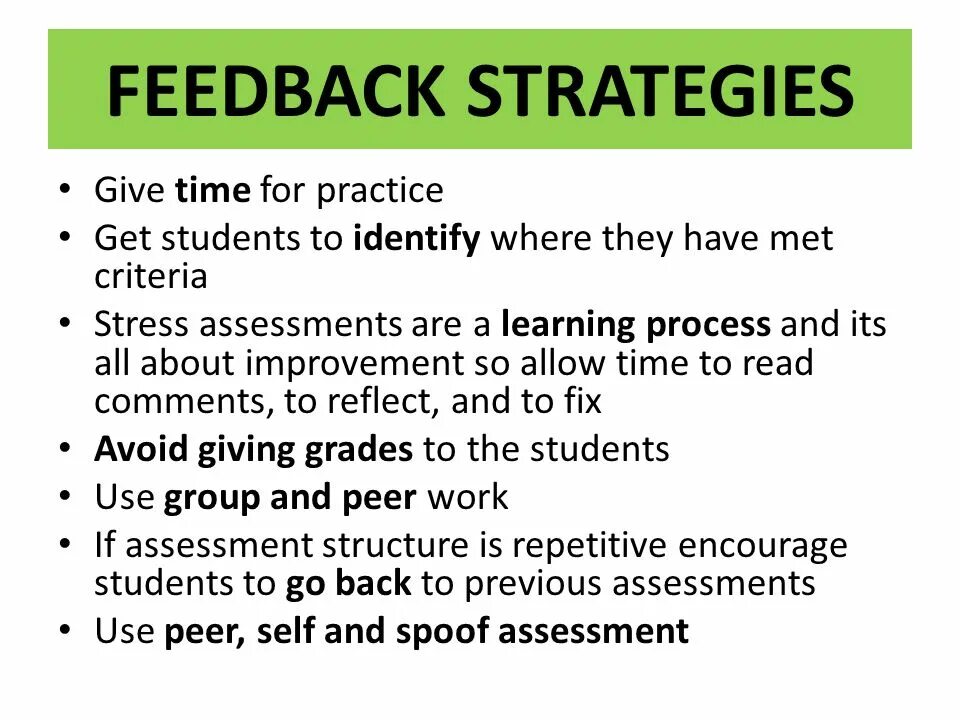 Feedback questions. Feedback questions