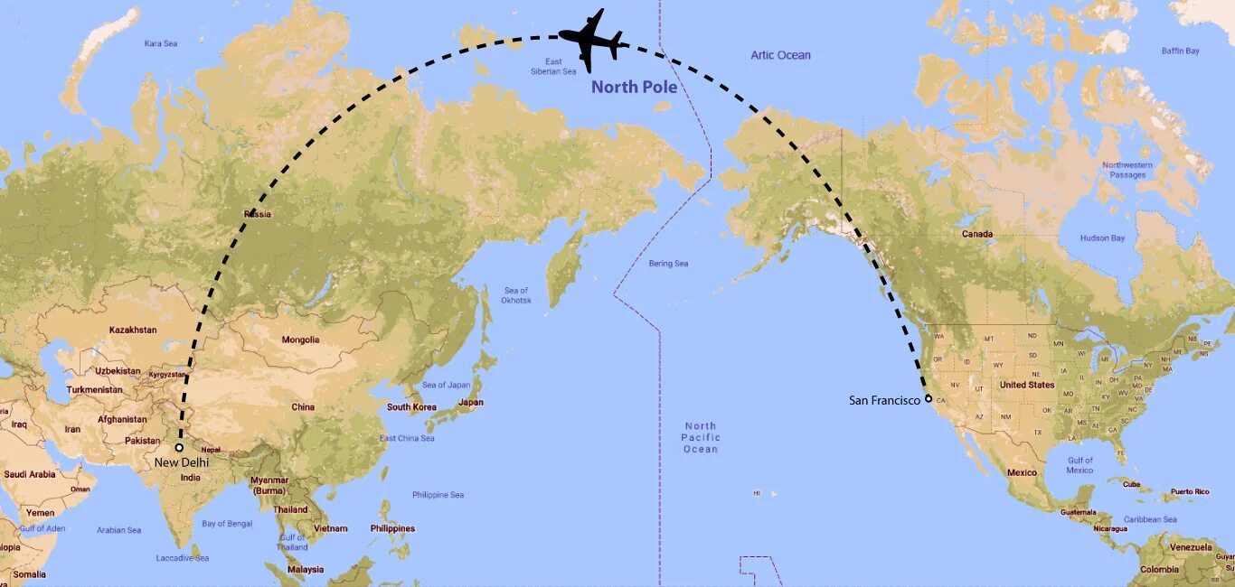 Расстояние сан. Маршрут самолета Дубай Лос Анджелес. Дубай Лос Анджелес через Северный полюс. Маршрут самолета из США В Китай. Рейс Дубай Сан Франциско маршрут.