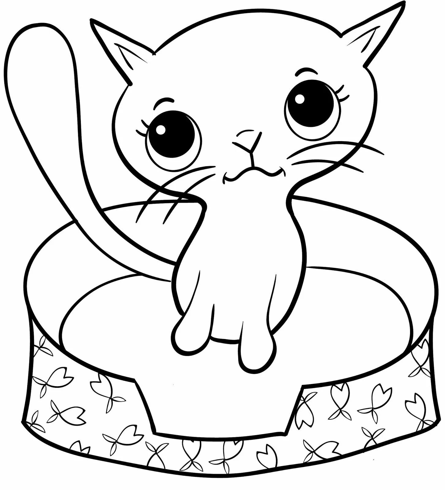 Раскраска кошечка. Котенок. Раскраска. Котенок с бабочкой раскраска. Раскраска котик с бабочкой