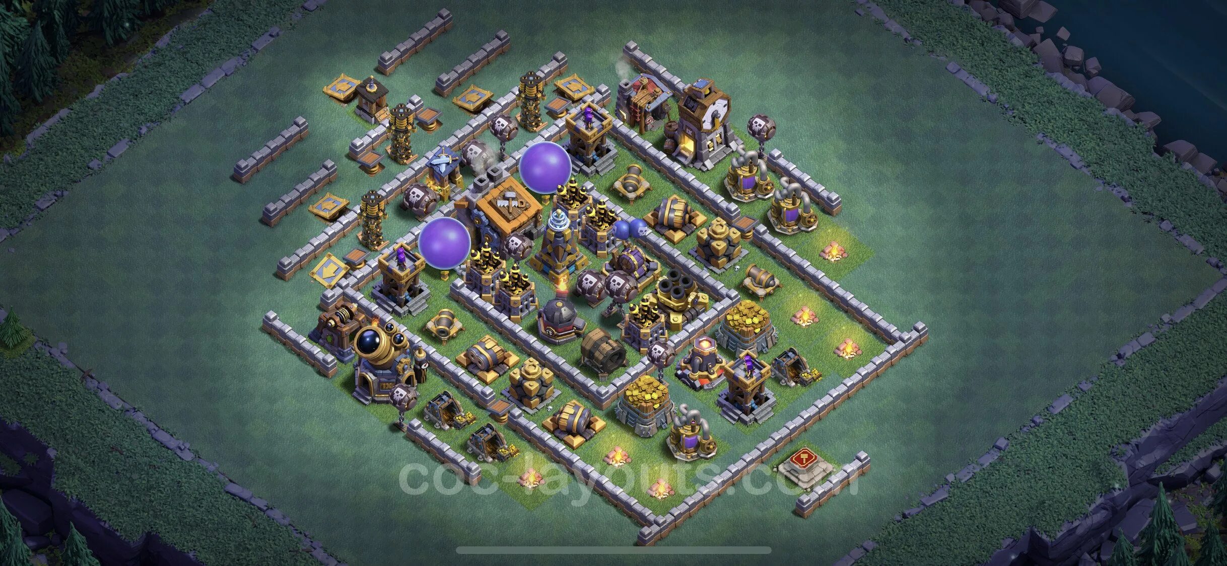 Расстановка тх деревня строителя. Деревня строителя 9 тх. clash of clans деревня строителя 9 тх. база для 6 тх в деревне строителя непобедимая. планировка деревни строителя 4 тх.