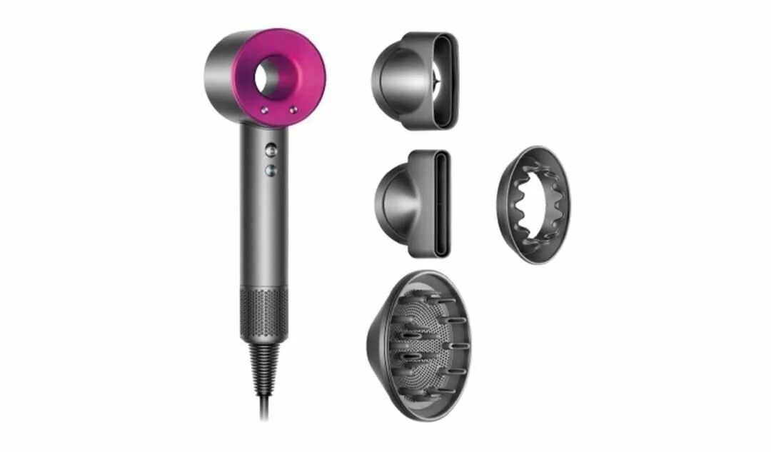 Для чего нужны насадки дайсон. Фен Dyson Supersonic. Фен Dyson Supersonic hd03 Black. Dyson hd03 Supersonic (фуксия). Фен Dyson Supersonic с красным.