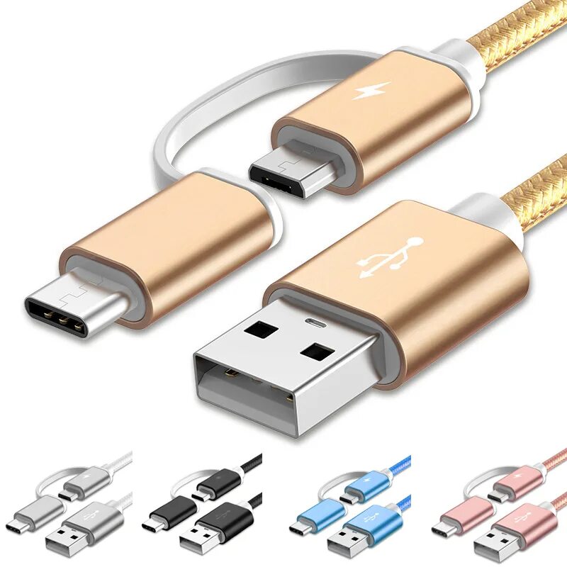 Кабель 2 в 1 Type-c и Micro USB. Кабель USB Type a - Micro USB. MICROUSB 2.0 В USB Type-c. Зарядка тайп си и микро юсб.