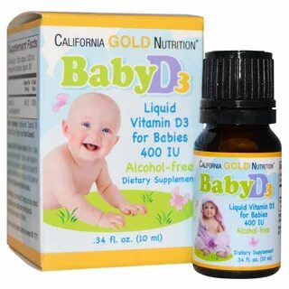 California gold nutrition baby D3 400IU (10МЛ). 